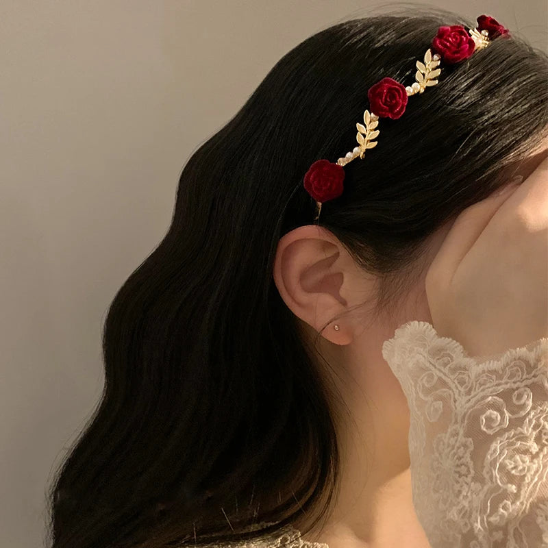 Elegant Rose Headband