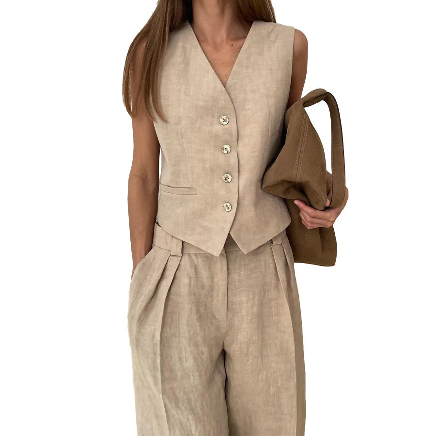 Linen Cotton Two-Piece